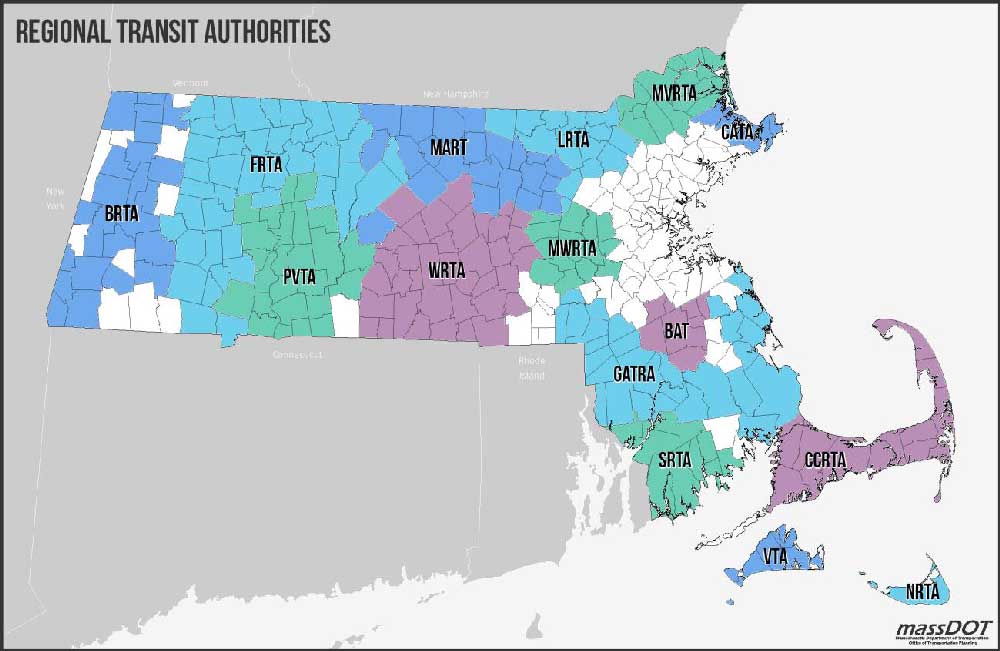 MassDOT Comprehensive Regional Transit Plans Update, Regional Transit Authorities